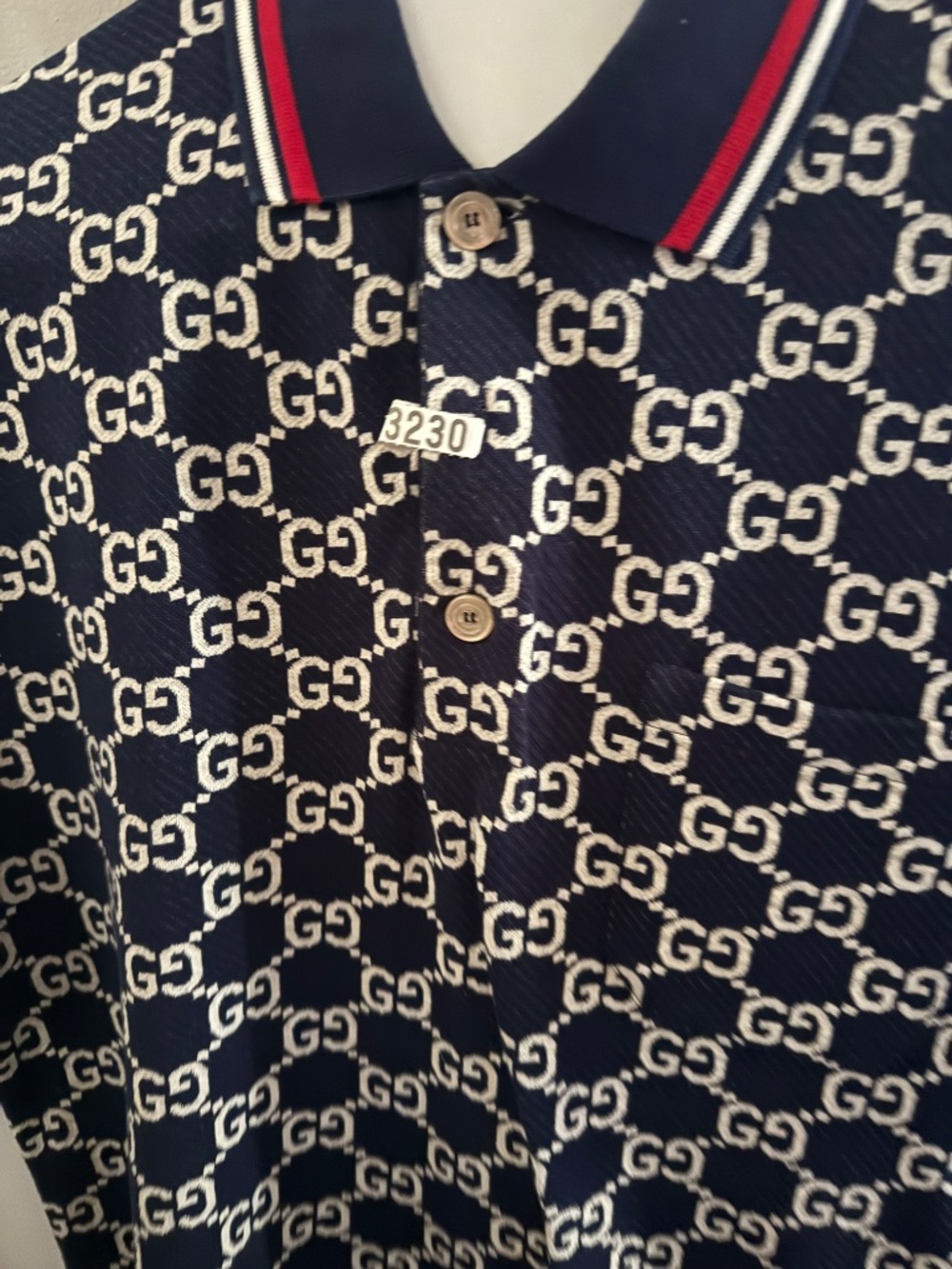 GG cotton jersey jacquard polo shirt - Picture 2 of 5